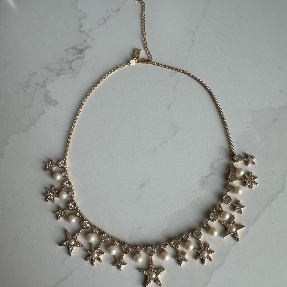 Kate Spade Gold and Pearl Star Necklace